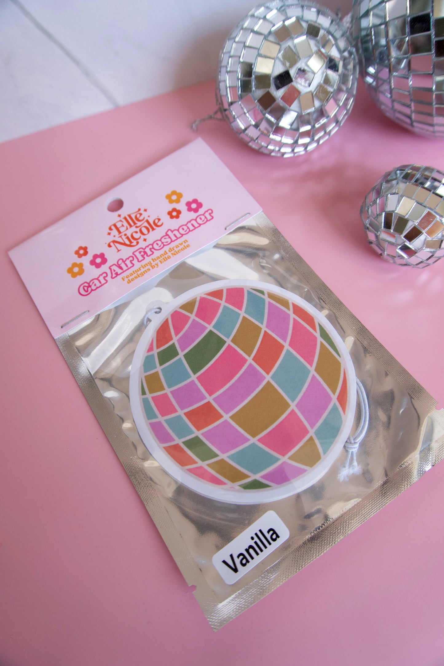 Car Air Freshener - Disco Ball - Vanilla