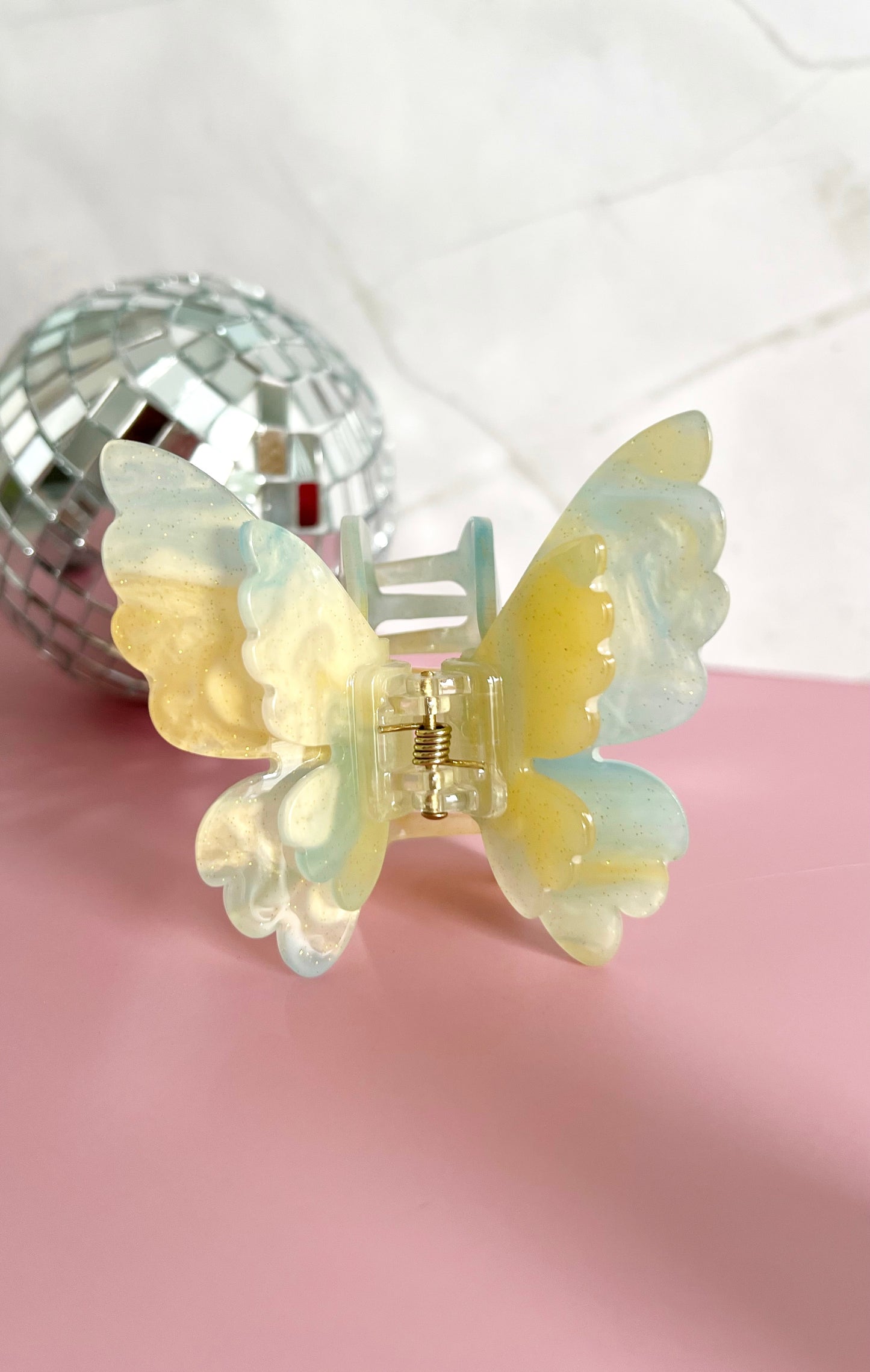 Butterfly hair claw clips