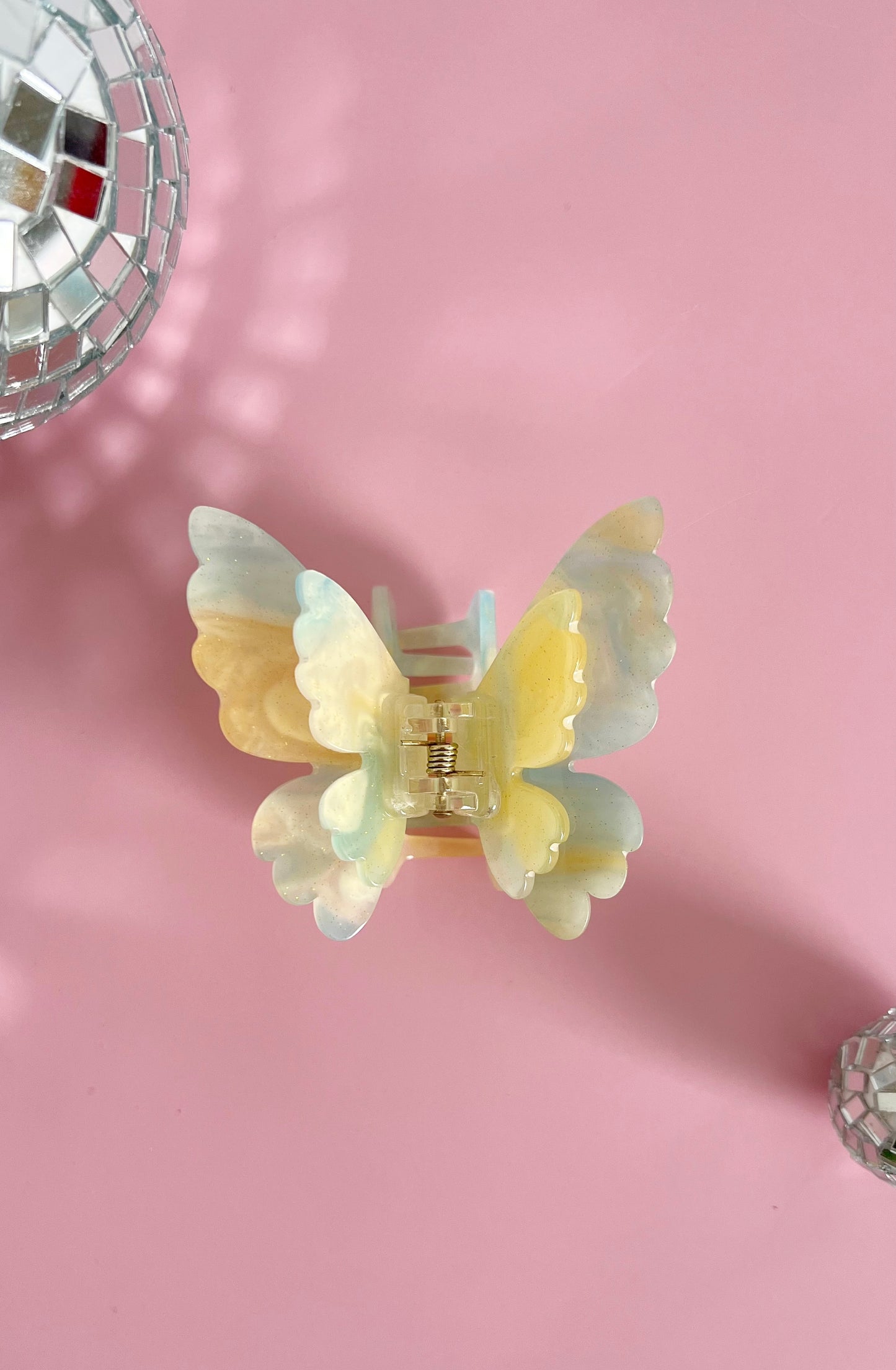 Butterfly hair claw clips