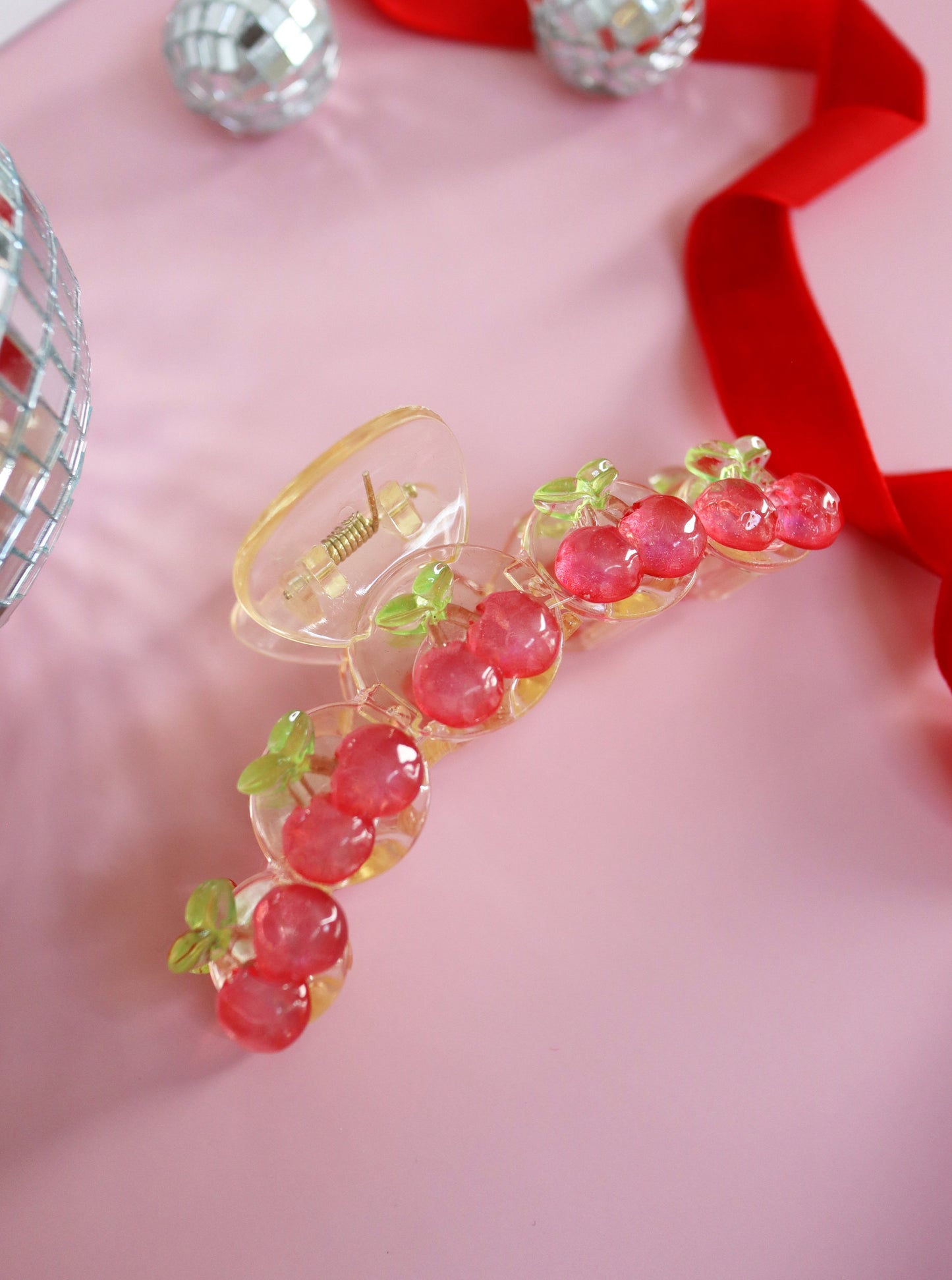 Cherry Hair Claw Clip