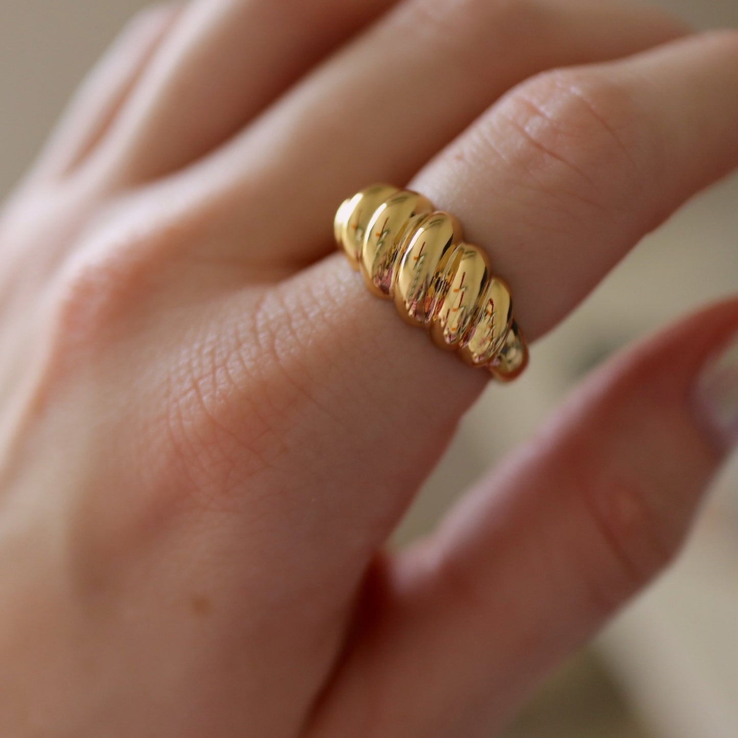 Chunky Croissant Ring